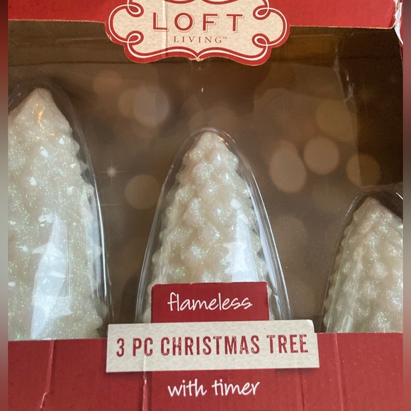 Loft Living 3-Piece LED Flameless Cristmas Tree Candle Set with Timer - Picture 8 of 16